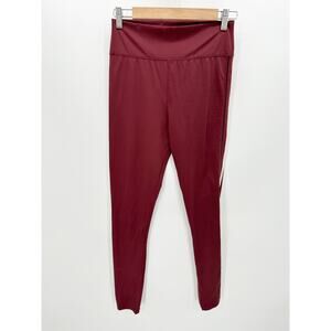 The Upside Burgundy Wine Elastic Waist Pull On Stretch Leggings Women's Size 8